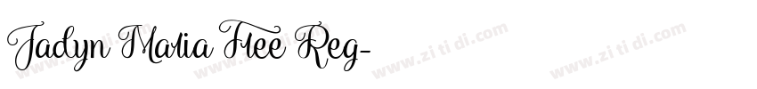 Jadyn Maria Free Reg字体转换